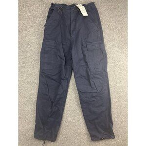 Brandy Melville Cargo Pants Womens One Size Navy Blue Utility Pockets Drawstring